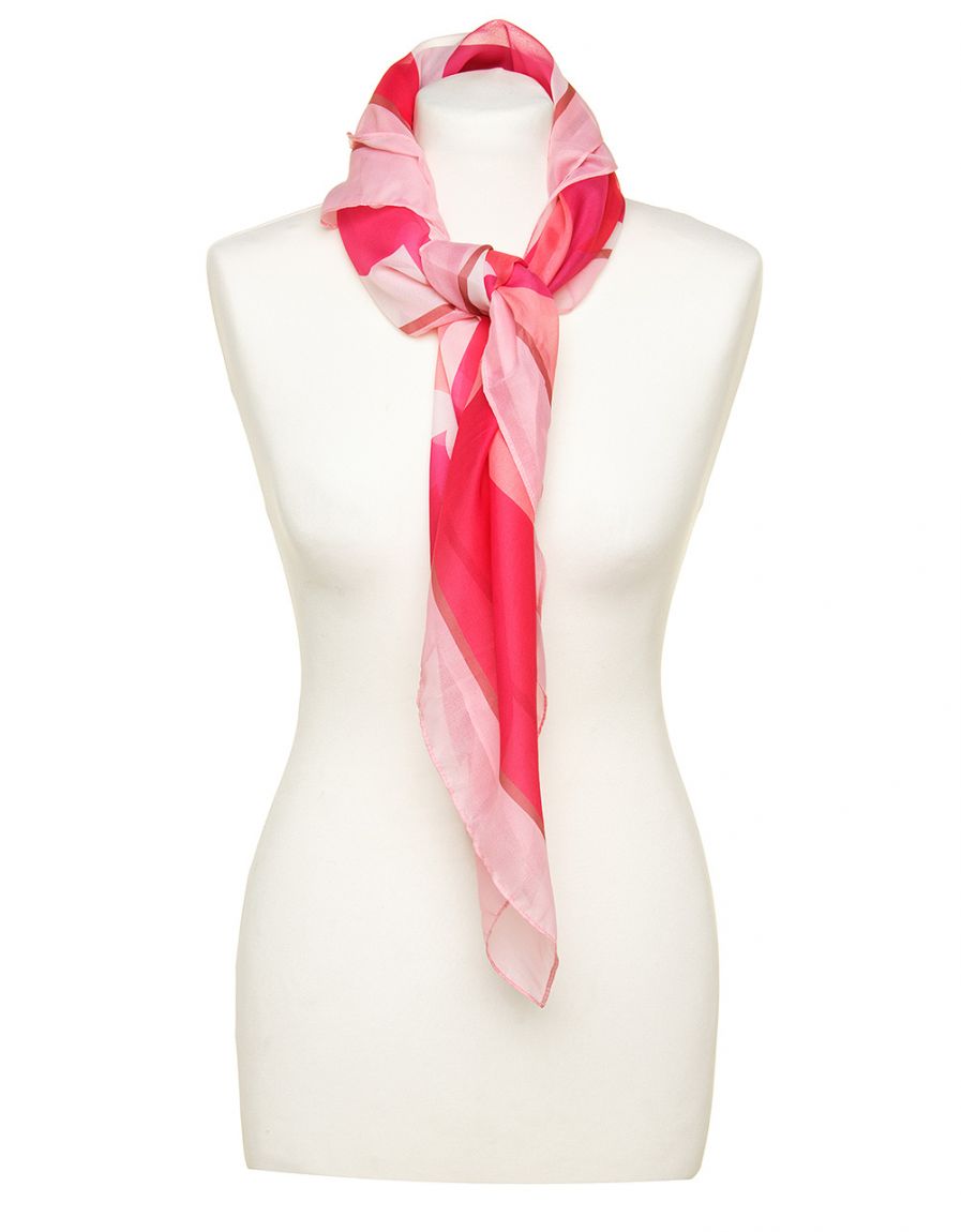 Foulard carré rouge