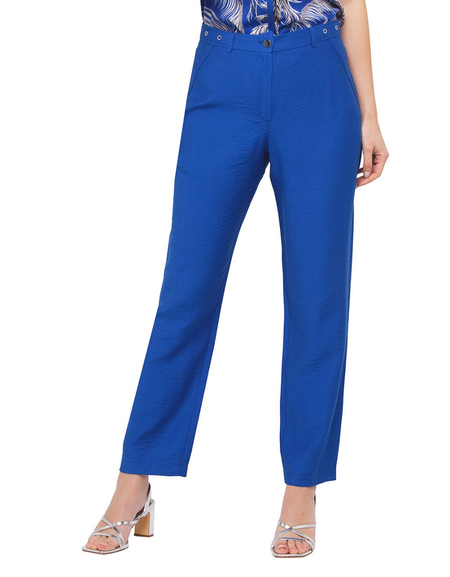 Pantalon chic bleu roi