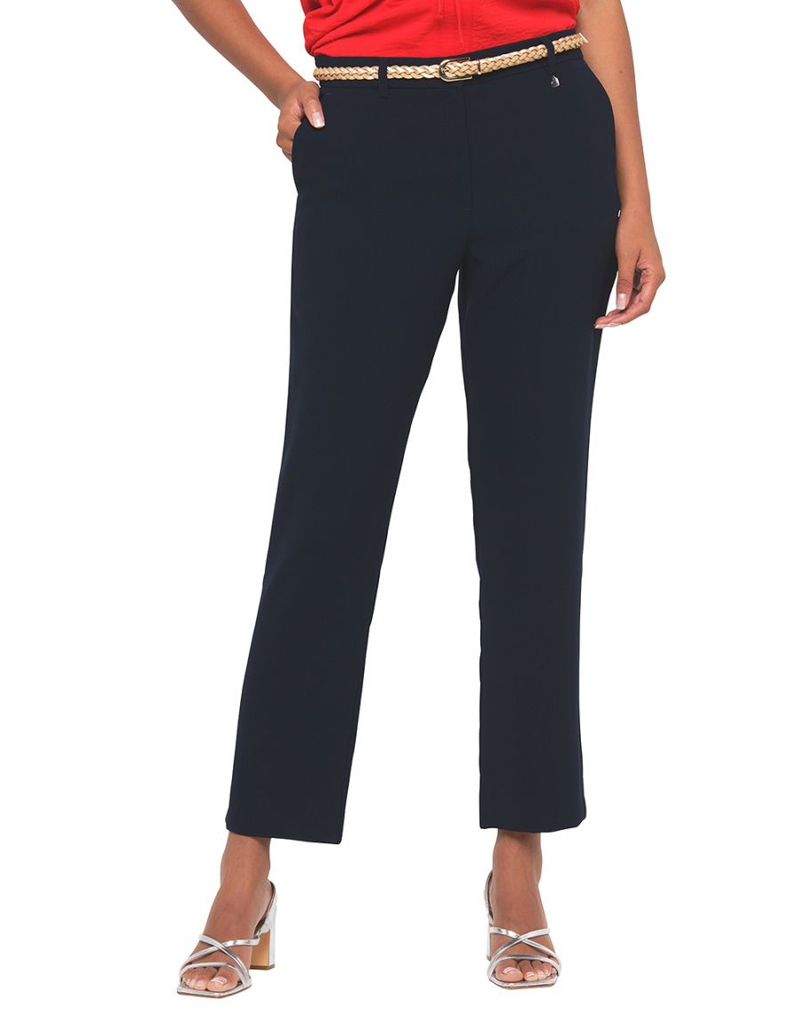 Pantalon chic bleu marine