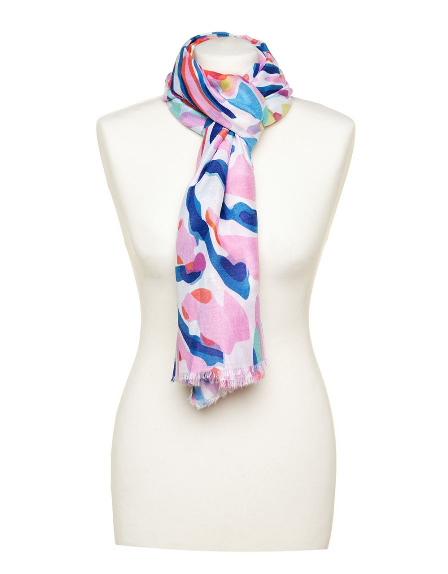 Foulard imprimé coraux