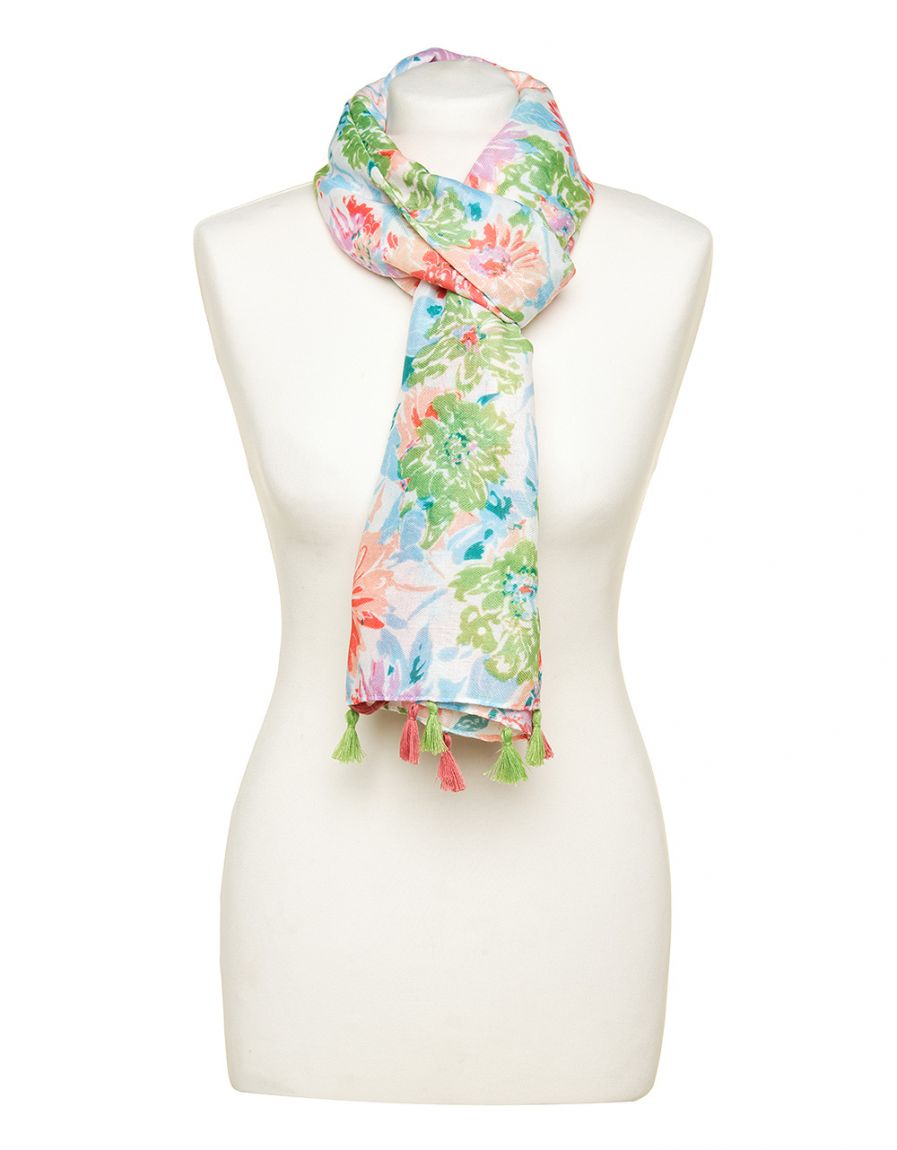 Foulard imprimé floral