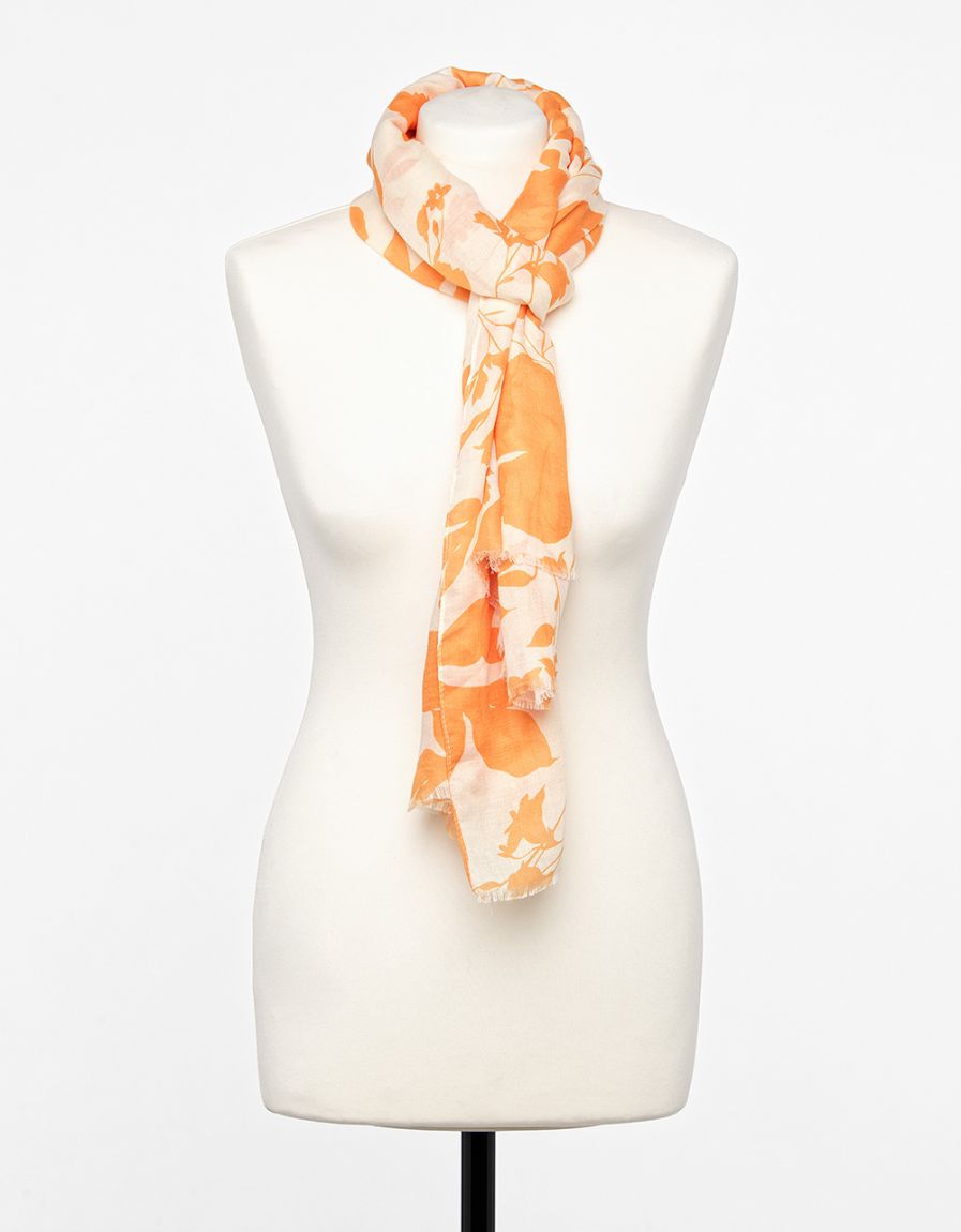 Foulard feuillage jaune