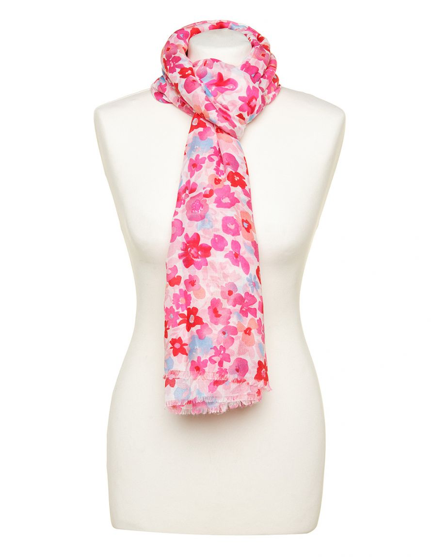 Foulard rose floral