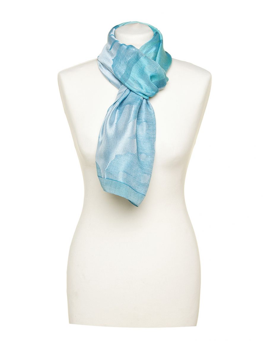 Foulard bleu lagon