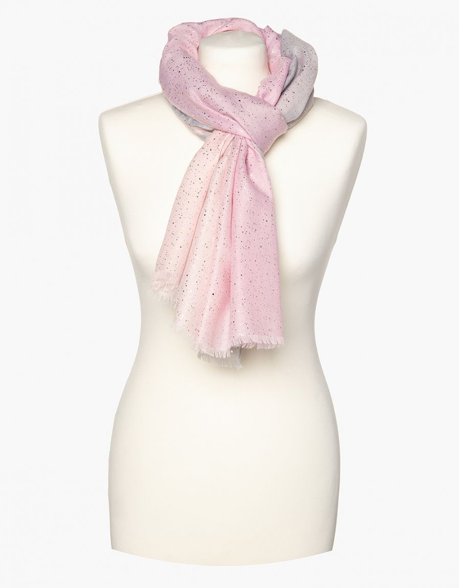 Foulard rose pâle