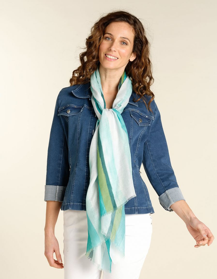 Foulard vert turquoise