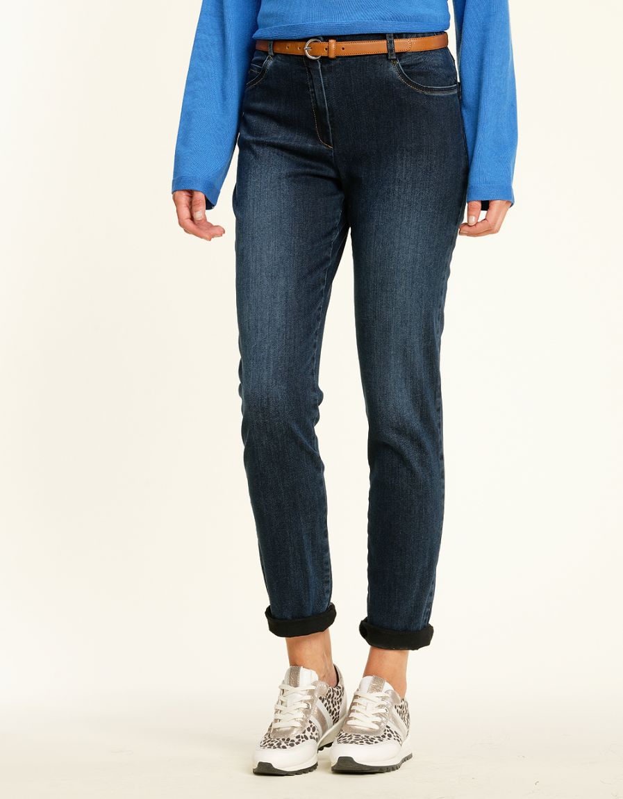 Jean 7/8 bleu stretch