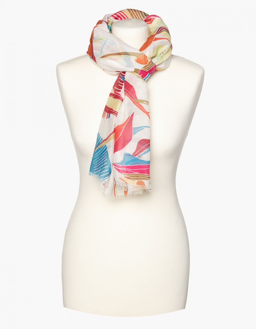 Foulard corail imprimé