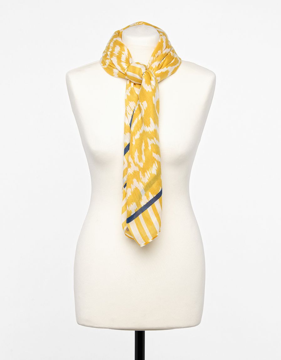 Foulard imprimé jaune